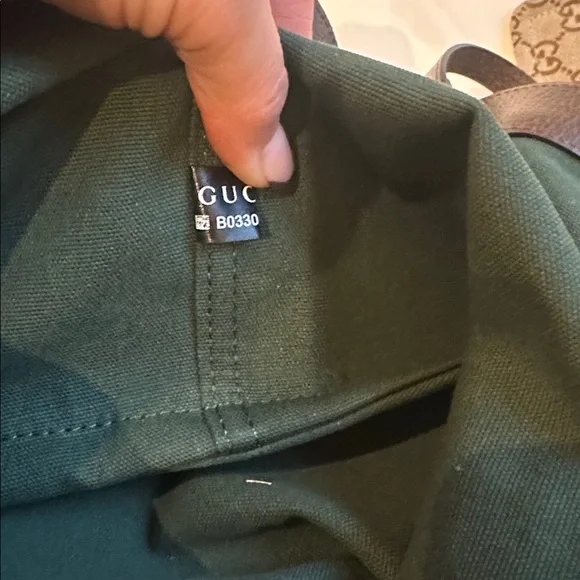 NWOT Look a like Gucci Brown Shoulder Bag with Green and Red Stripes - Picture 6 of 14